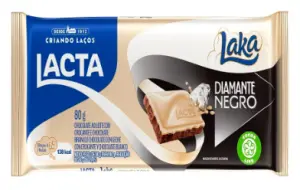 Barra de Chocolate Lacta Chocolate Ao Leite e Branco 80G