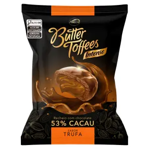 Bala Butter Toffees 500G 53 Cacau Sabor Trufa R9174