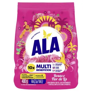 Lava Roupas Ala Rosas e Flor de Liz 800G