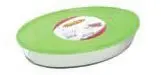 Assadeira Oval Marinex com Tampa 2,4 Litros