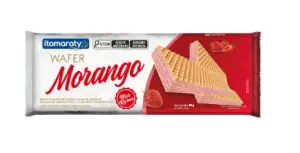 Biscoito Itamaraty Wafer Morango 50X80Grs