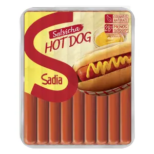 Salsicha Hot Dog Cong 3Kg Sadia cx 12Kg