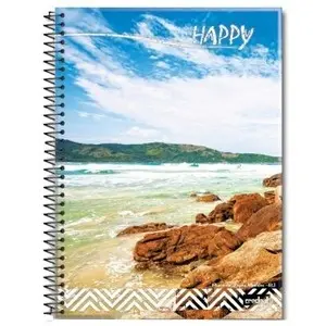 Caderno Jandaia Espiral 1/4 96F Brasilidade