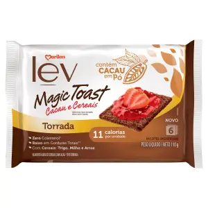 Torrada Marilan Lev Magic Toast Cacau e Cereais 110Gr