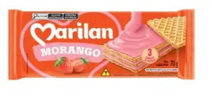 Bisc. Marilan Wafer Morango 70Gr