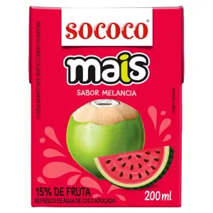 Agua de Coco Mais Melancia Tp 200Ml 1Un X 200Ml
