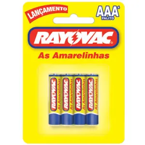 Pilha Rayovac Amarelinha Aaa