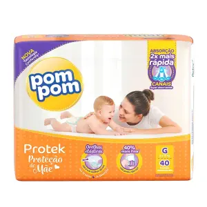 Fralda Pom Pom Tamanho g 40 un