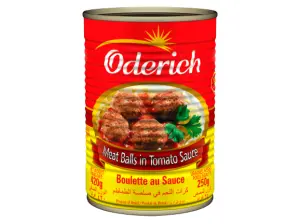 Almondega Bov Oderich 420Gr Ao Molho Cx/0024/Un