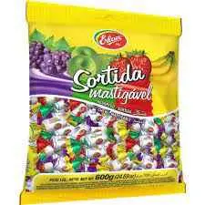 Bala Mastigavel Erlan Sortida 500G Ref 2206