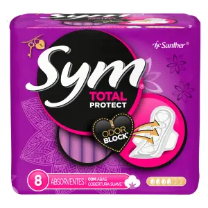 Absorvente Syn Cobertura Suave C/ Abas 8Un