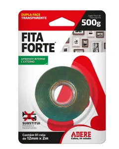 Fita Acril Dup Face Int/Ext 12Mmx2M Adere - Ref Xt100S