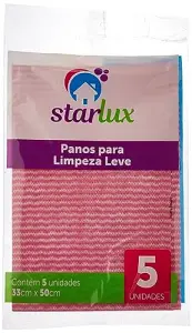 Pano de Limpeza Star Lux Rosa