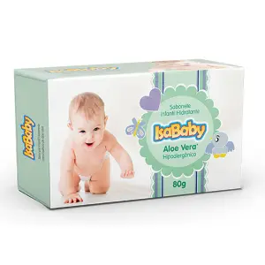 Isababy Sabonete Infantil Hidratante Aloe Vera 80G