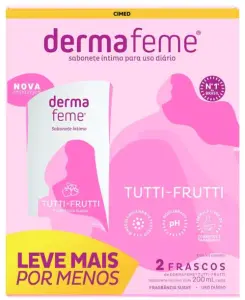 Sabonete Intimo Dermafeme Tutti Frutti Kit 2X200Ml R3505