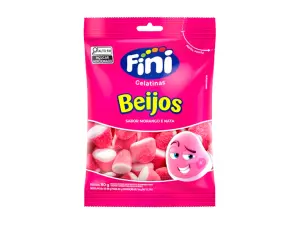 Bala Fini Beijos de Morango 90 g
