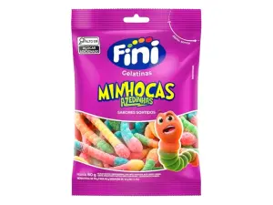 Gelatinas Minhocas Citricas Fini 100G