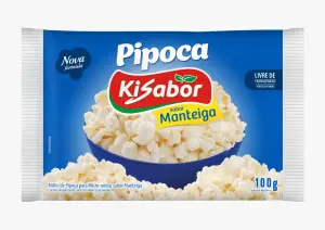 Pipoca de Micro Ondas Kisabor Manteiga100G