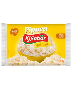 Pipoca de Micro Ondas Kisabor Natural 100G