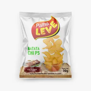 Bat Chips Palha Leve 24X30G Costela/Li