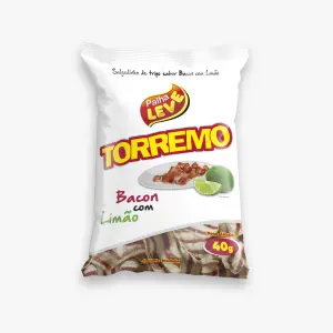 Torremo Palha Leve 30X40G Bacon/Limao