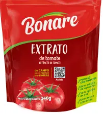 Extrato Tomate Bonare 140Gr Sachet Cx/0048/Un
