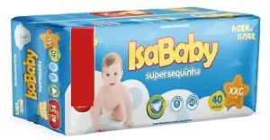 Isababy Fralda Super Sequinha Hiper Xxg 40Un