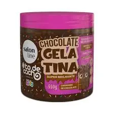 Gelatinha Modeladora Salon Line Chocolate 550G