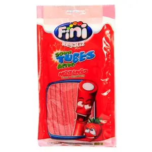 Bala Fini Tubes Morango Azedinhos 80 g